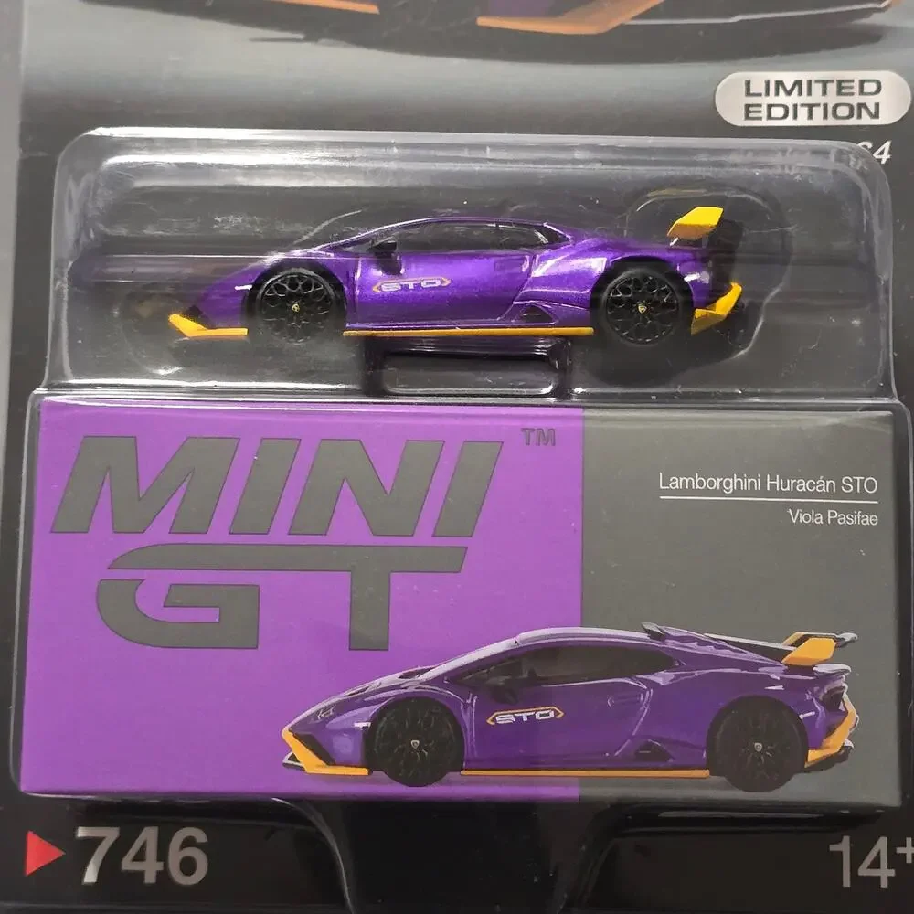 Lamborghini Huracan STO Viola Pasifae Mini GT MiJo Exclusive #746 1:64